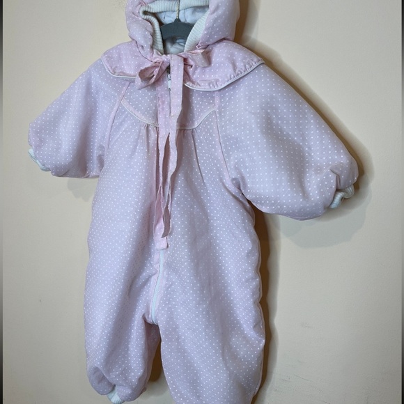 Absorba Vintage Babydoll Swiss Dot Winter Suit - Picture 2 of 3